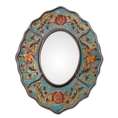 Mercer41 Iron Frame Horizontal and Vertical Round Mirror